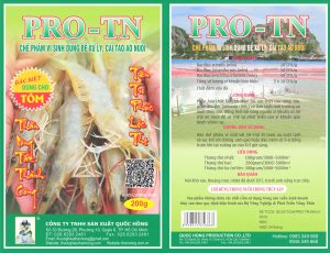 VI SINH PRO-TN GIẢI PHÁP NUÔ TÔM THÀNH CÔNG - HẠN CHẾ RỦI RO - TIẾT KIỆM CHI PHÍ - NÂNG CAO NĂNG SUẤT 01-10-2019 bao bì 200gram